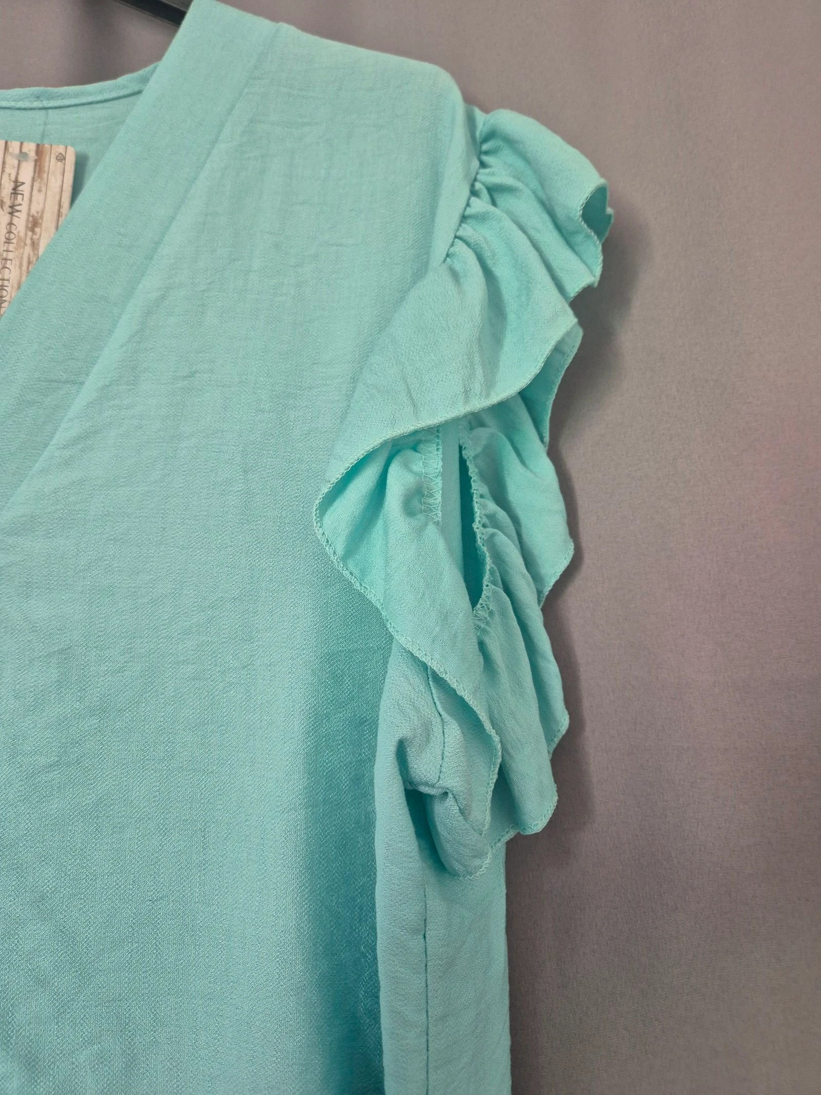 Blusa com babados verde água – photo 3